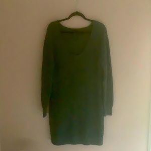 Abercrombie and Finch green sweater dress